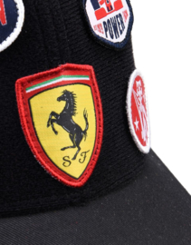 Kids Ferrari Patches Cap - zwart