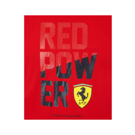 KG6 - Ferrari Kids T-shirt Red Power - rood