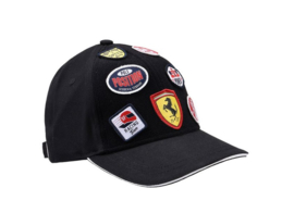 Kids Ferrari Patches Cap - zwart