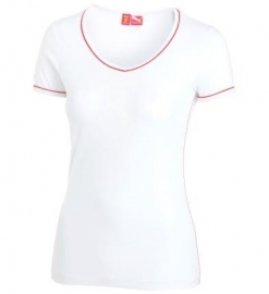 DP3 * Puma T-shirt V-hals wit - Maat XS 