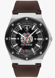 SF030844 - Ferrari horloge brown leather 44mm