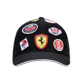 Kids Ferrari Patches Cap - zwart