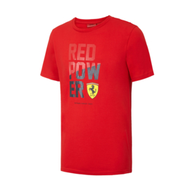 KG6 - Ferrari Kids T-shirt Red Power - rood