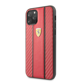 iPhone 11 PRO - HARDCASE - Carbon - Red