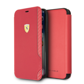 iPhone X(S) - BOOKTYPE - On Track Carbon - Red