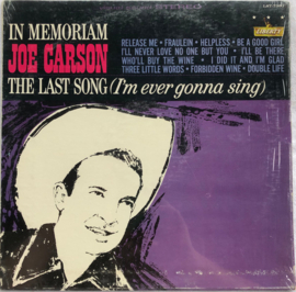 Joe Carson – In Memoriam (LP) F30