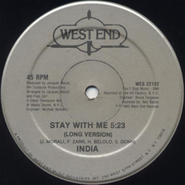 India – Stay With Me (12" Single) T50