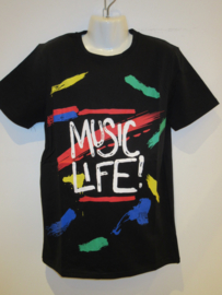 Shirt zwart music life