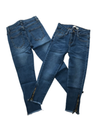 Jeans bleu G66 met ritsjes onder