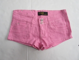 Hotpants licht roze stretch
