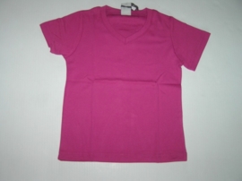 Shirt basic v-hals van J. Mirano fuchsia