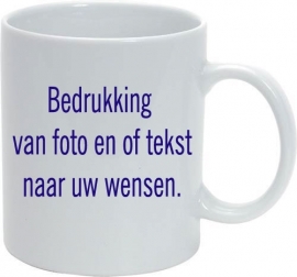 Mok met tekst/foto naar wens