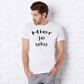 5 T-shirts met tekst