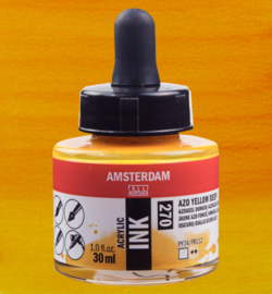 Amsterdam Acrylinkt Fles 30 ml Azogeel Donker 270