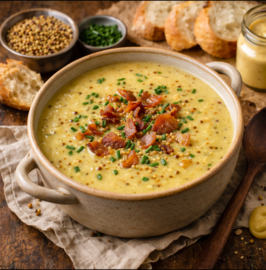 1liter romige mosterdsoep