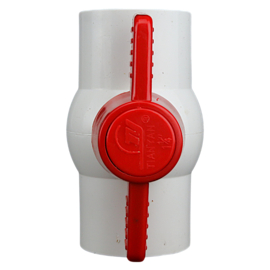 Kogelafsluiter/kogelkraan PVC 40 mm wit (Sani-Reducer)