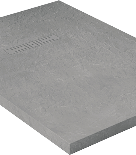 Kinedo Kinerock douche bak  steengrijs 120x90x4 cm