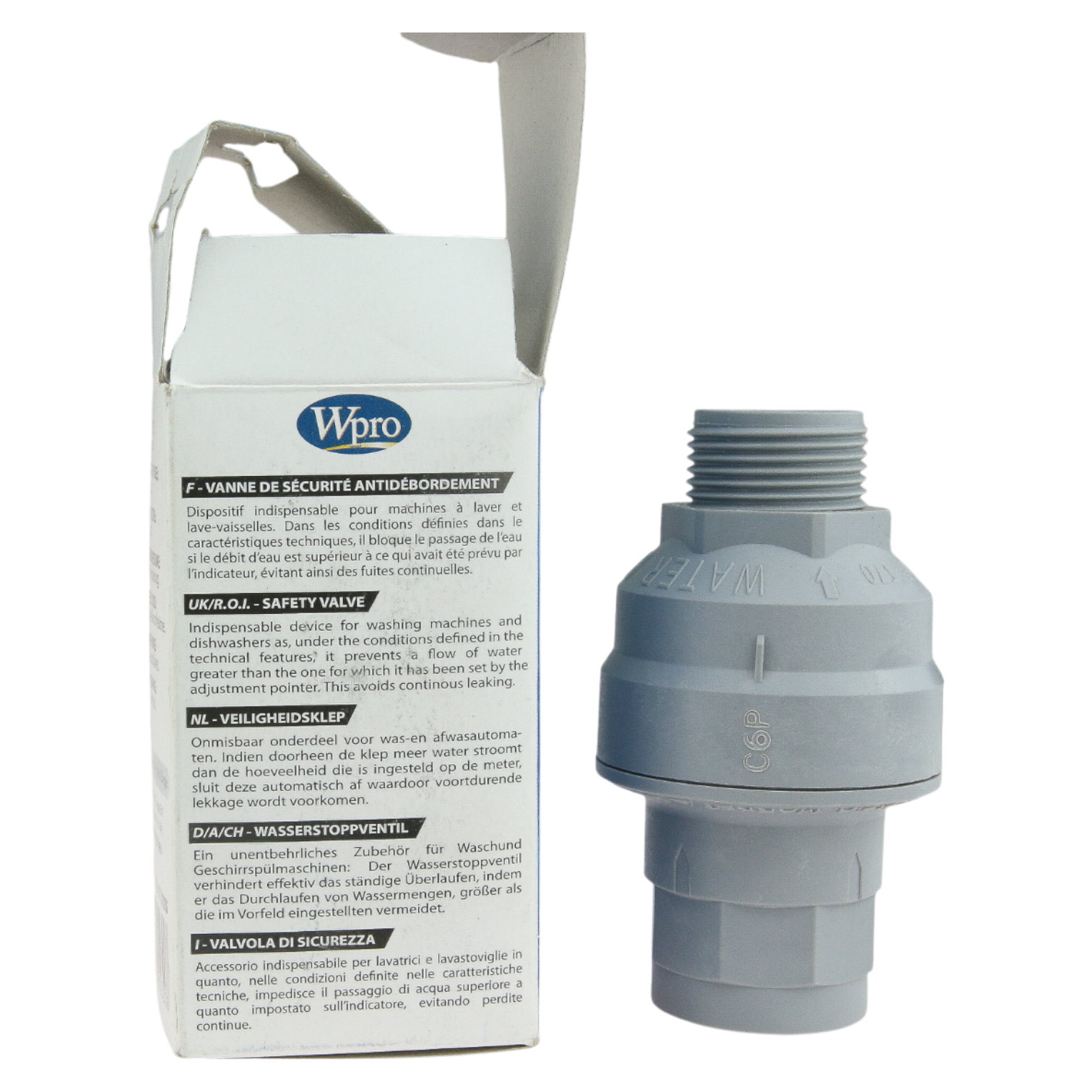 Waterstop voor wasmachine en vaatwasser