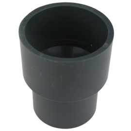 Verloopstuk 40 naar 32 mm pvc grijs