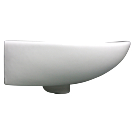 Lavabo rond/ovale en céramique blanche (HCG L330S) (F358)