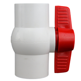 Kogelafsluiter/kogelkraan PVC 40 mm wit (Sani-Reducer)