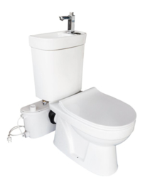 FLO COMPLEET Toilet met ingebouwde wasbak en kraan
