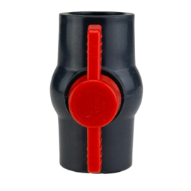 Vanne à boisseau sphérique en PVC noir 40 mm (Sani-Reducer)