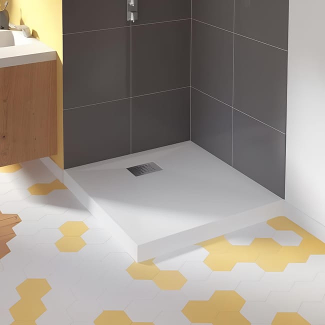 Kinedo Kinesurf douche bak wit vierkant 90x90x4 cm