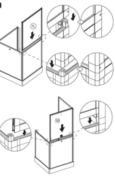 Next Move Mobile Duschkabine - 90x90cm