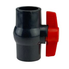 Vanne à boisseau sphérique en PVC noir 40 mm (Sani-Reducer)