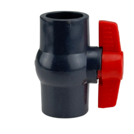 Vanne à boisseau sphérique en PVC noir 40 mm (Sani-Reducer)