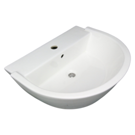 Wasbak rond/ovaal model (wit keramiek) HCG (CL-25)