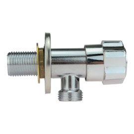 Angle stop valve hot water 1/2" stainless steel (SS)