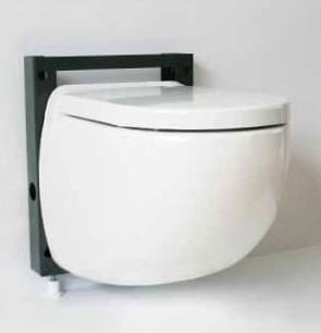 Toilette Suspendue Broyeur FLO WC17 MUR Reconditionnée