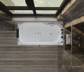 Senior Instapbad met deur Lucht- & Hydromassage
