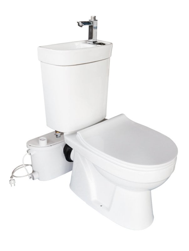 WC trituratore Flo complet incluant lavabo
