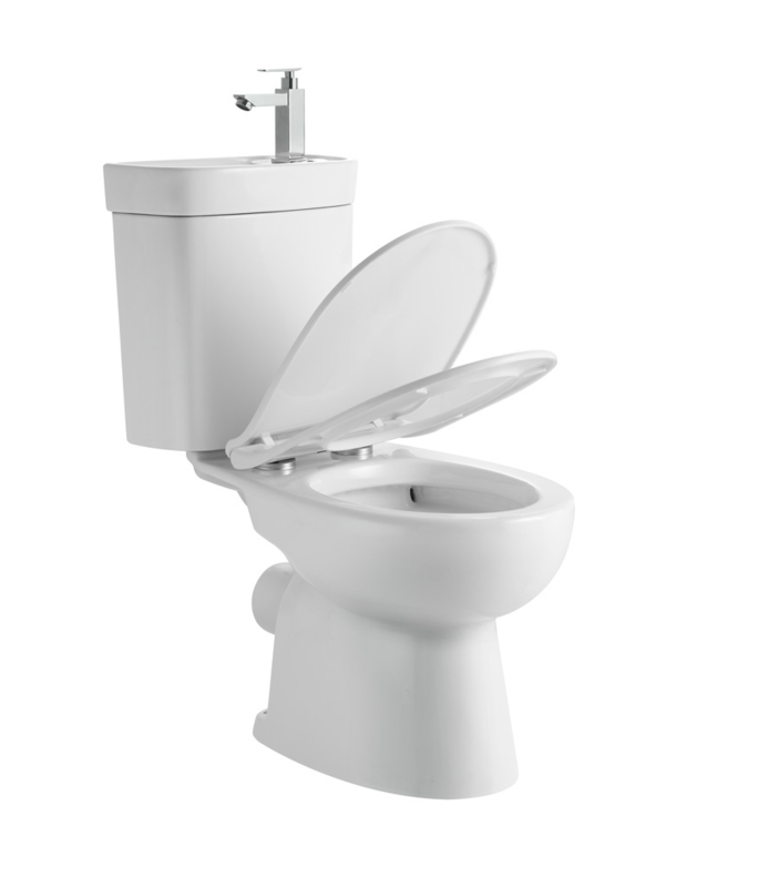 FLO Compleet Toilet wasbak en kraan |