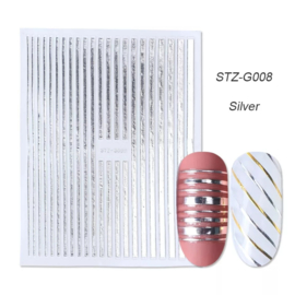 Sticker STZ-G008 zilver