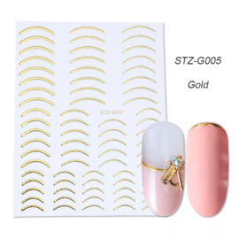 Sticker STZ-G005 goud