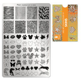 Moyra Stamping Plate 131 Skins + Gratis Try-on plate Sheet