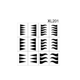 PNS Airbrush Stencil Sjablonen XL201