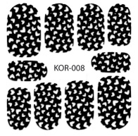 PNS Metallic Filigree Stickers kor-008 gold