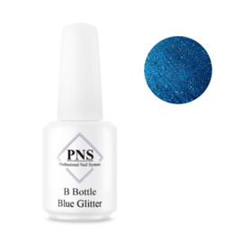 PNS B Bottle Blue Glitter