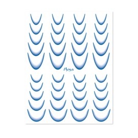 Moyra Watertransfer Sticker No. 10 Ombre Blue