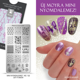 Moyra Mini Stamping Plate 122 Let It Snow