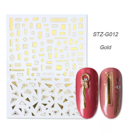Sticker STZ-G012 goud