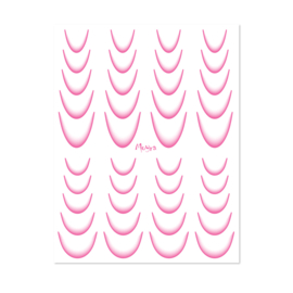 Moyra Watertransfer Sticker No. 08 Ombre Pink