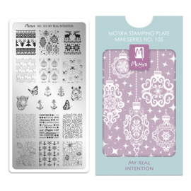 Moyra Mini Stamping Plate 105 My Real Intention