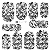 PNS Metallic Filigree Stickers kor-011 gold