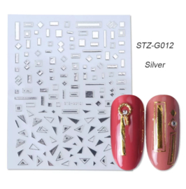 Sticker STZ-G012 zilver
